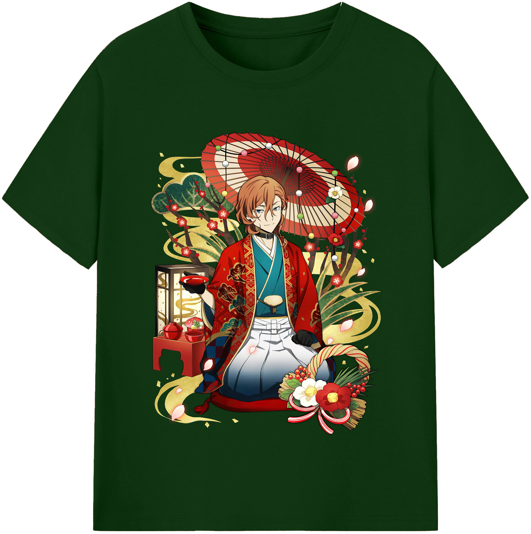 （画像用） 文豪ストレイドッグス Bungo Stray Dogs 綿100％半袖Tシャツ（フロントプリント）